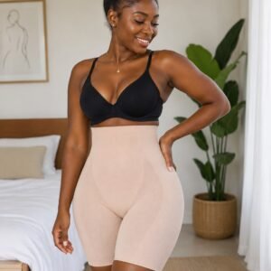 Short gainant taille haute pour femme